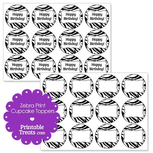 Free Printable Zebra Print Labels
