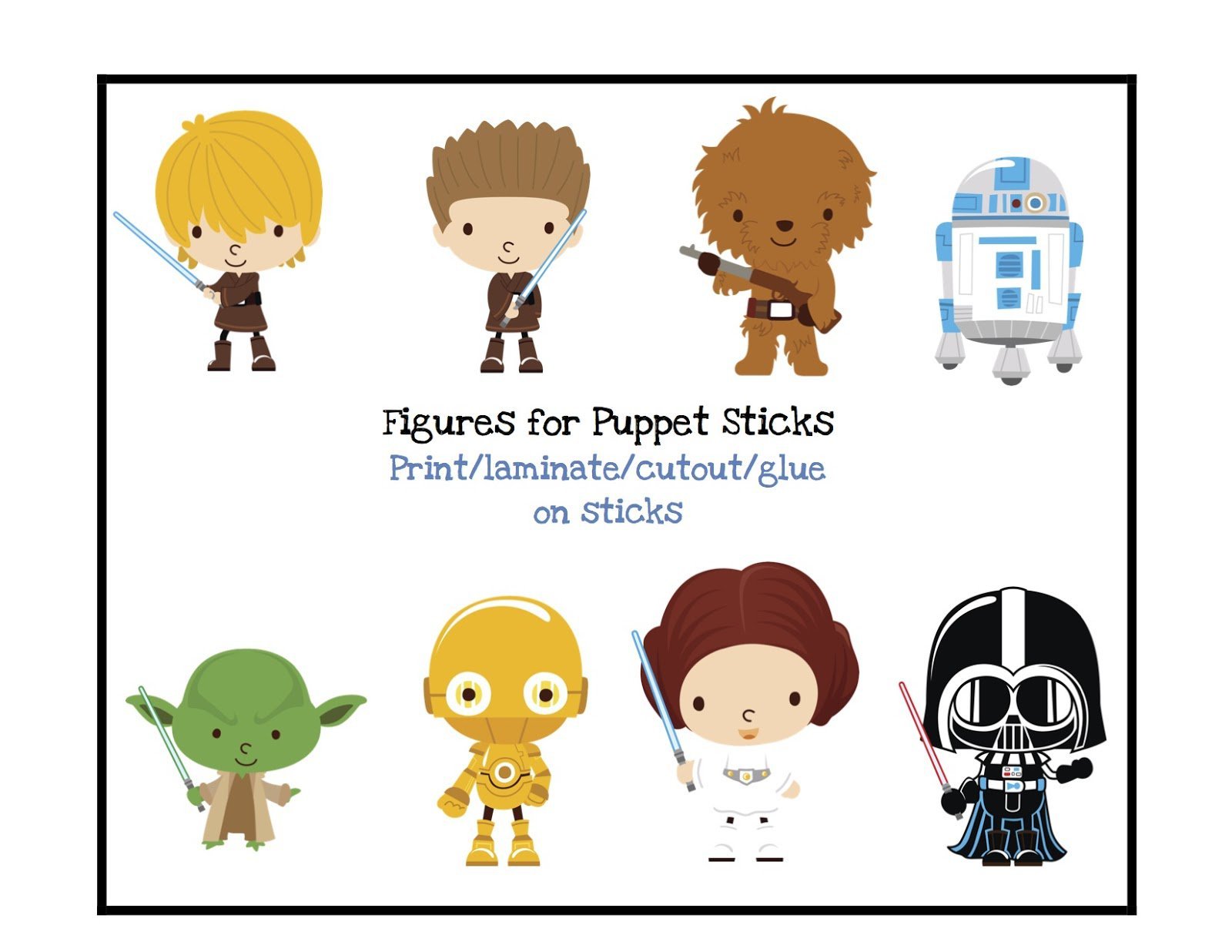 Free Star Wars Food Label Printables