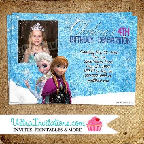 Frozen Personalized Invitations