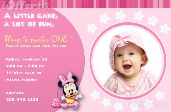 Girl Birthday Party Invitation Cards