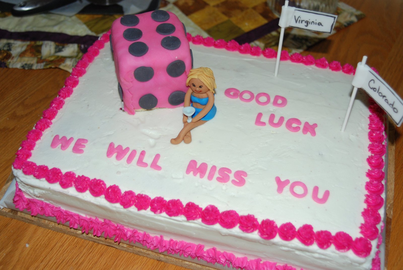 Going Away Cake Wording