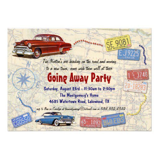 Going Away Party Invitation Wording College