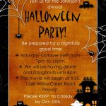 Halloween Party Invitations Blank