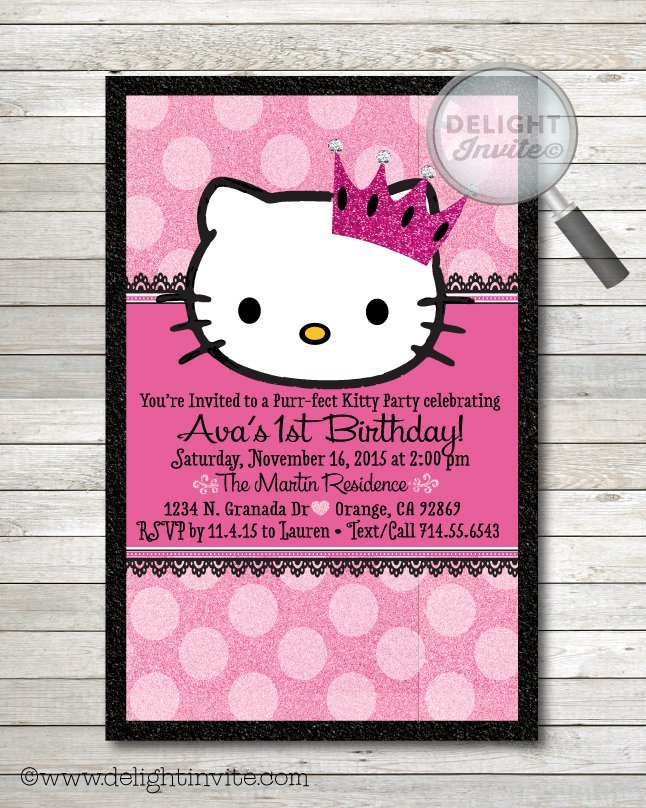 Hello Kitty Happy Birthday Glitter Graphics