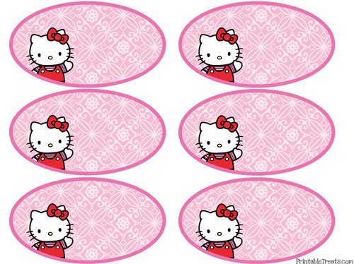 Hello Kitty Water Bottle Labels Template
