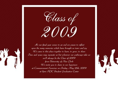 High School Graduation Invitations Templates