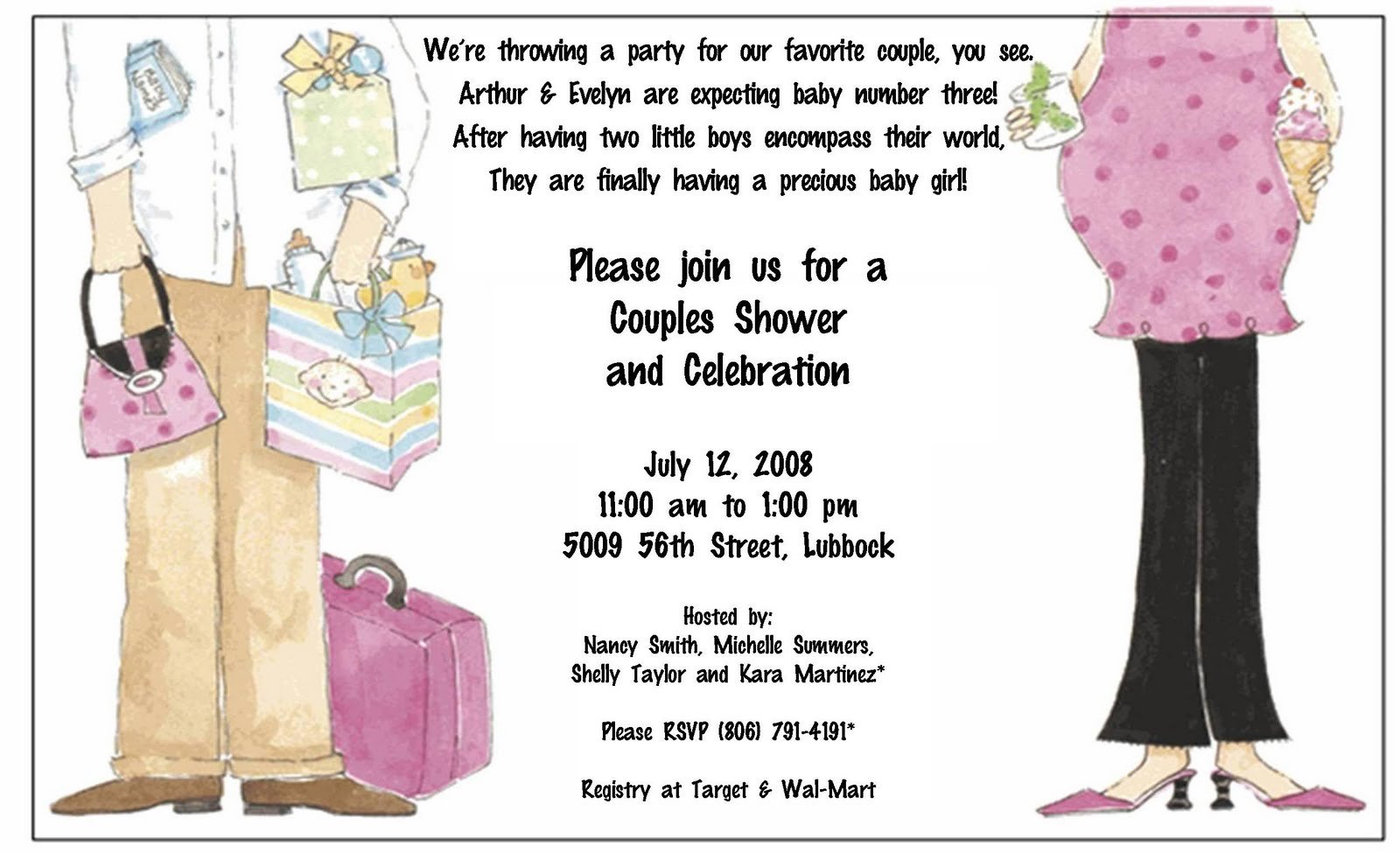 Homemade Baby Shower Invitation Wording