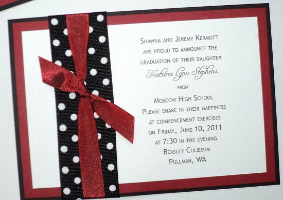 Homemade High School Graduation Announcements