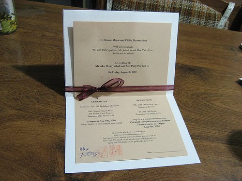 Homemade Invitations Wedding