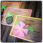 Homemade Luau Party Invitations