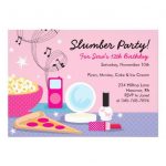 Homemade Sleepover Invitations