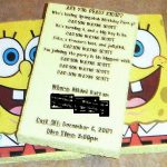 Homemade Spongebob Invitations
