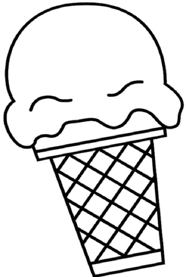 Ice Cream Cone Coloring Pages