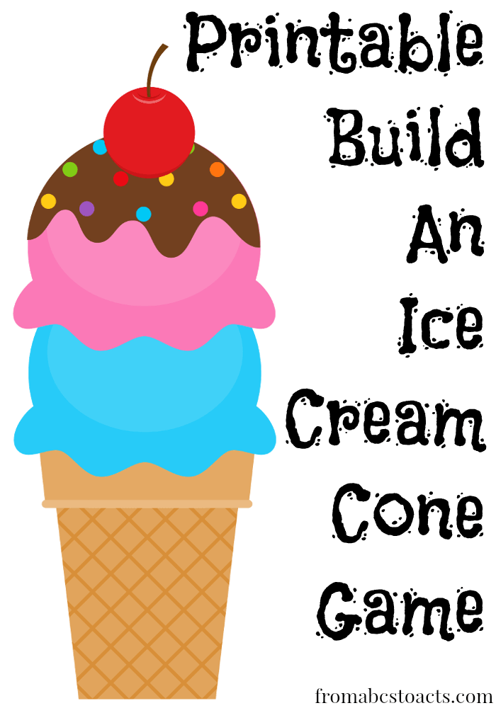 Ice Cream Cone Printable