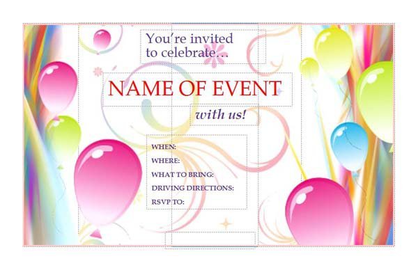 Invitation Flyer Templates