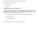 Invitation To Bid Templates