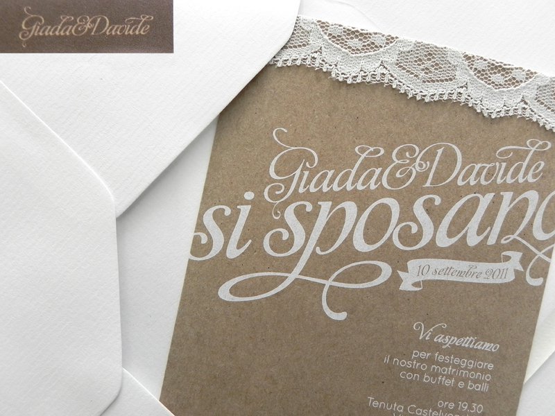 Kraft Paper Wedding Invitations