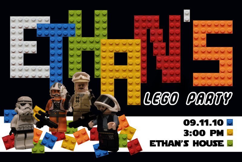 Lego Star Wars Invitation Template Free