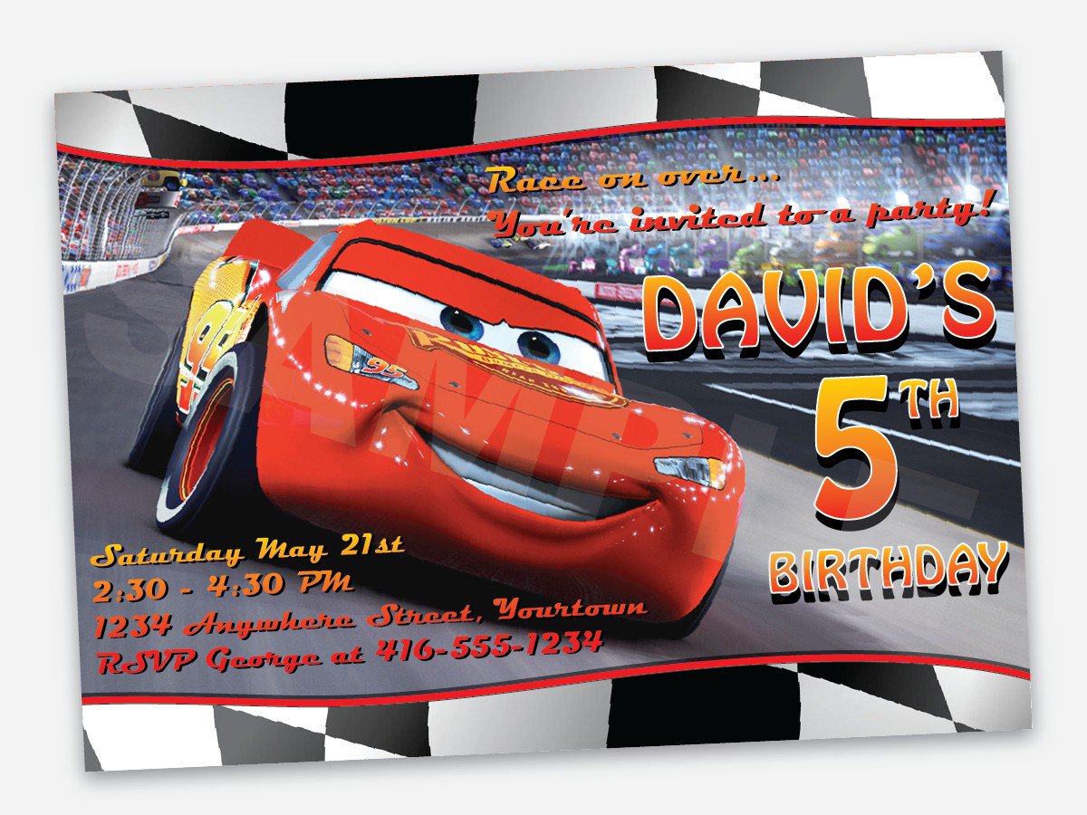 lightning-mcqueen-party-invitation-templates