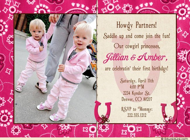 Little Girls First Birthday Invitations