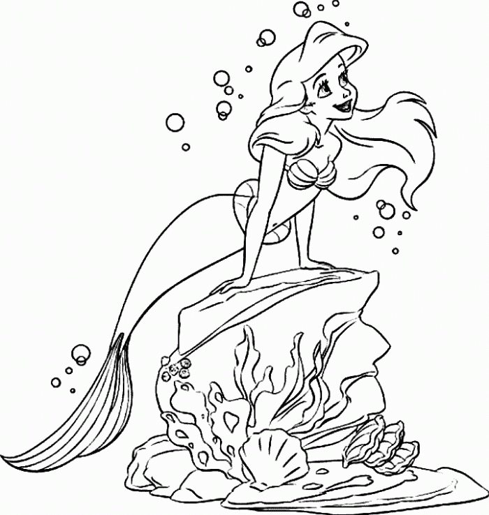 Little Mermaid Coloring Pages Free