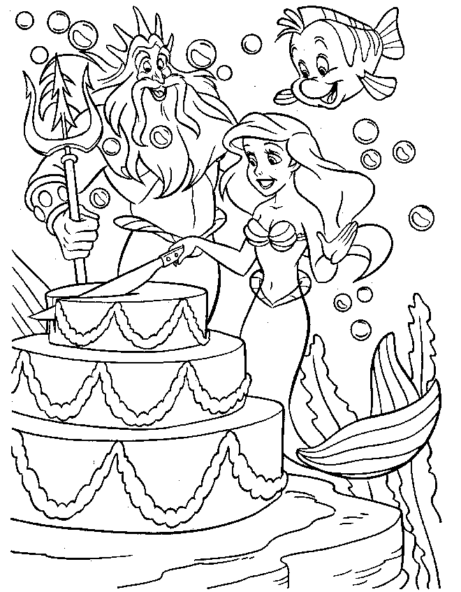 Little Mermaid Disney Coloring Pages