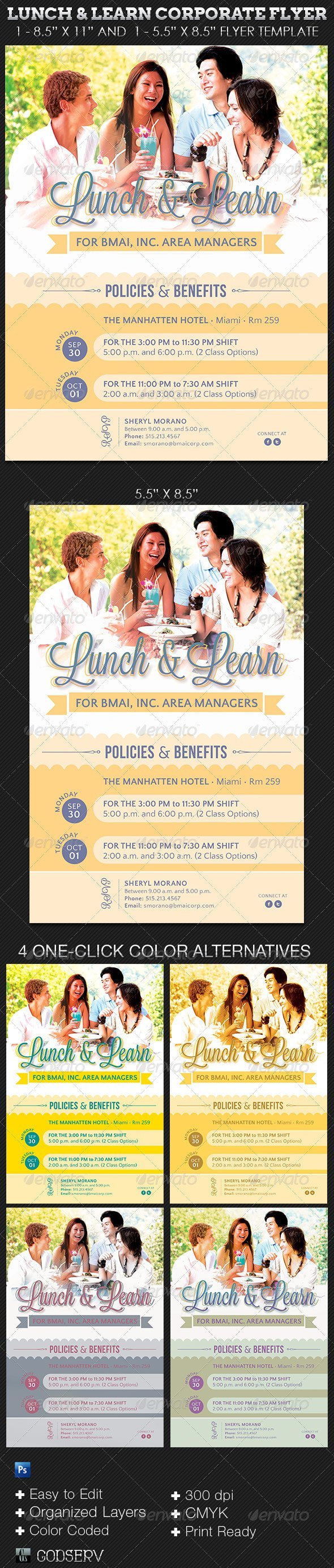 Lunch And Learn Flyer Templates