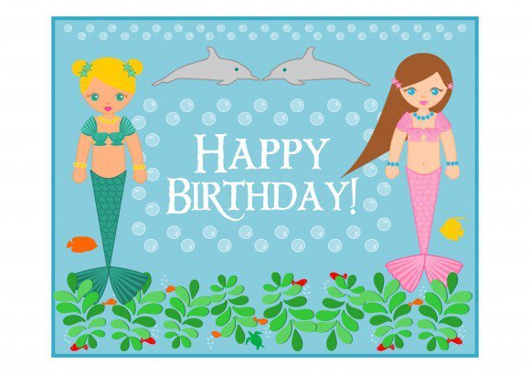 Mermaid Free Birthday Printables