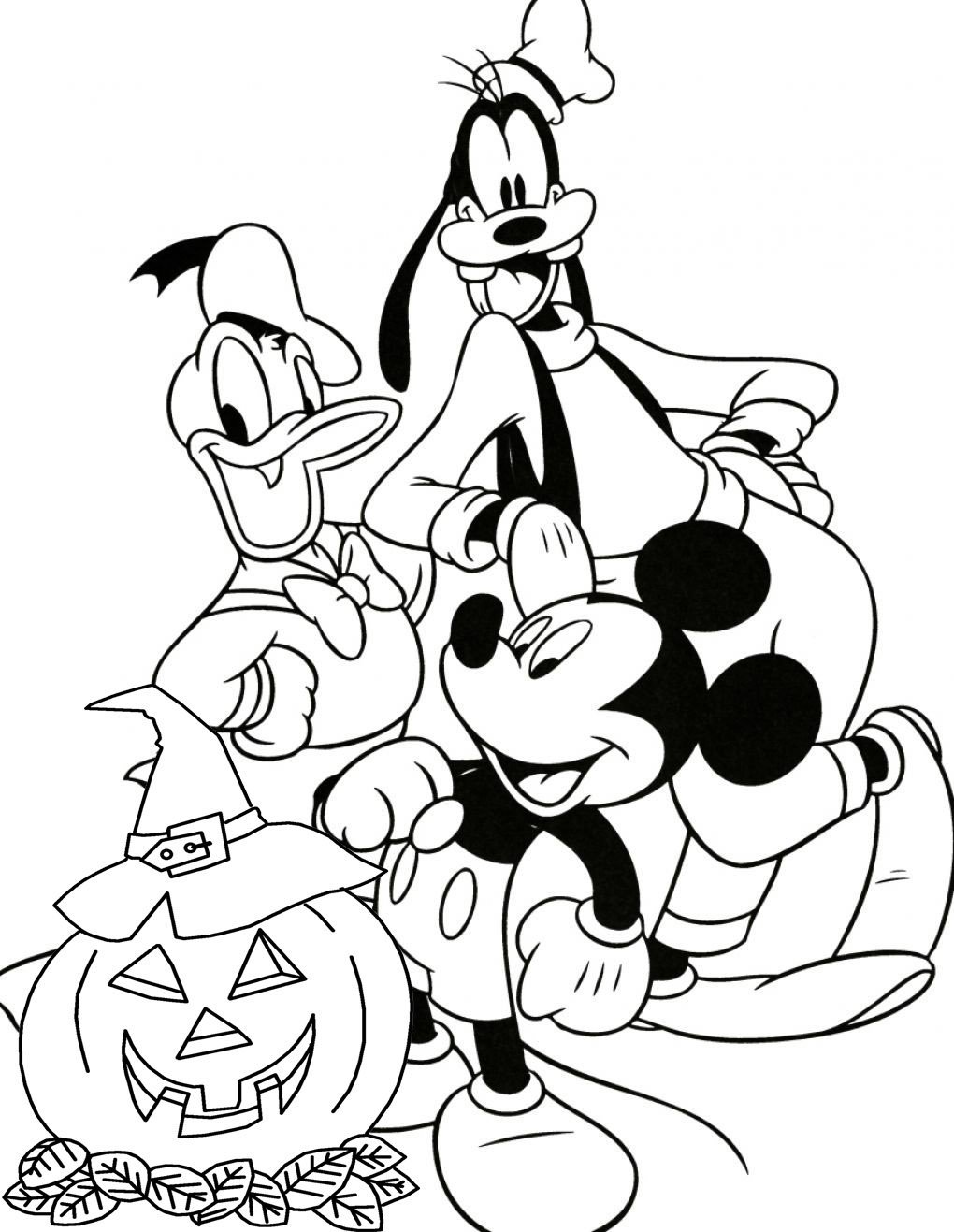 Mickey And Friends Coloring Pages