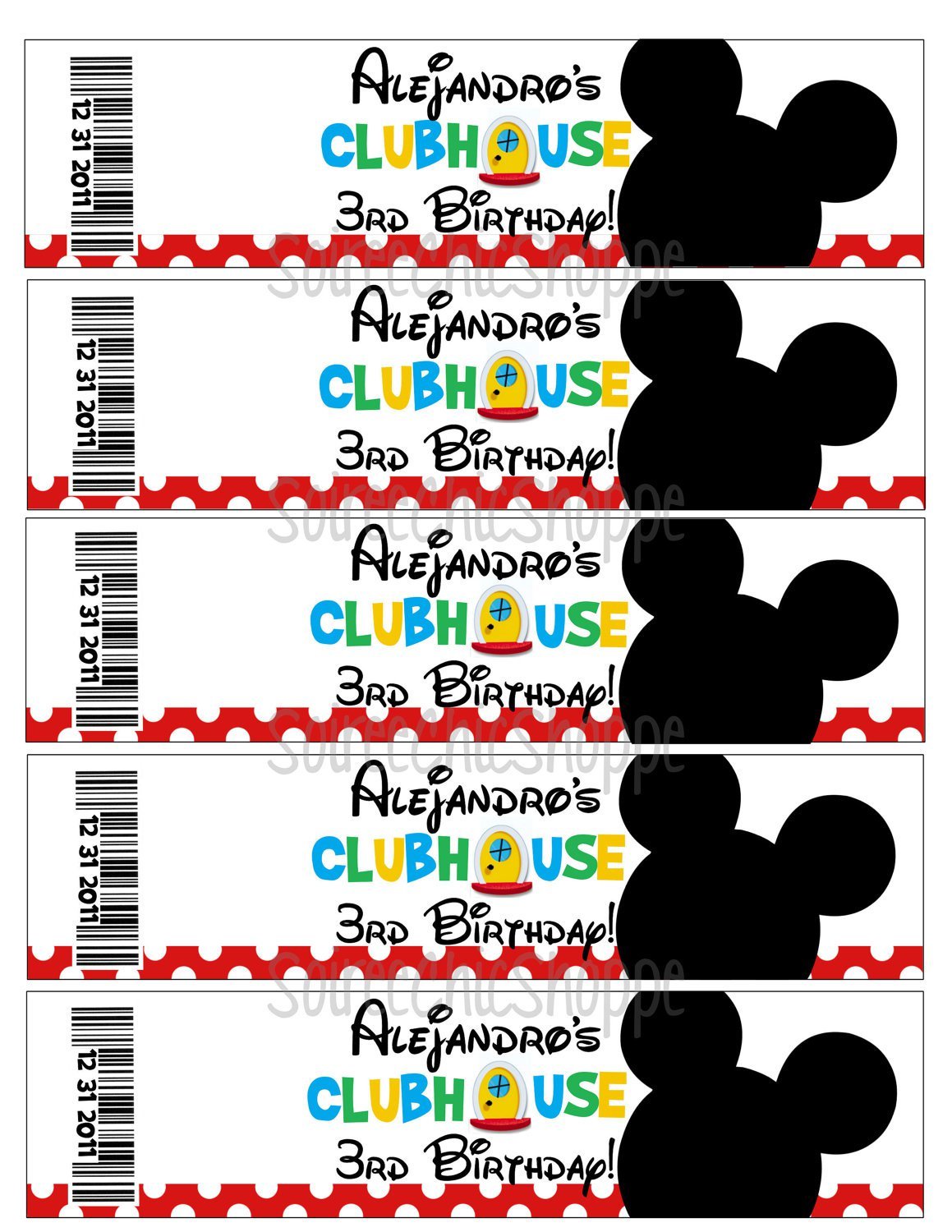 Mickey Mouse Clubhouse Printable Decorations