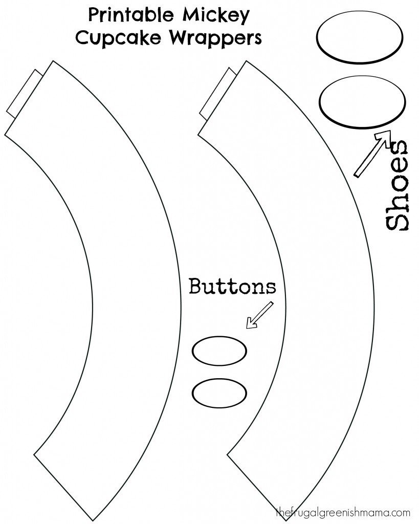 Mickey Mouse Cut Out Template