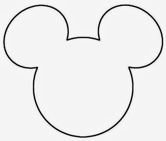 Mickey Mouse Head Silhouette Printable