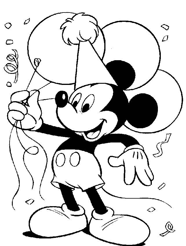 Mickey Mouse Playing Football Coloring Pages