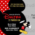 Mickey Mouse Ticket Invitations Template