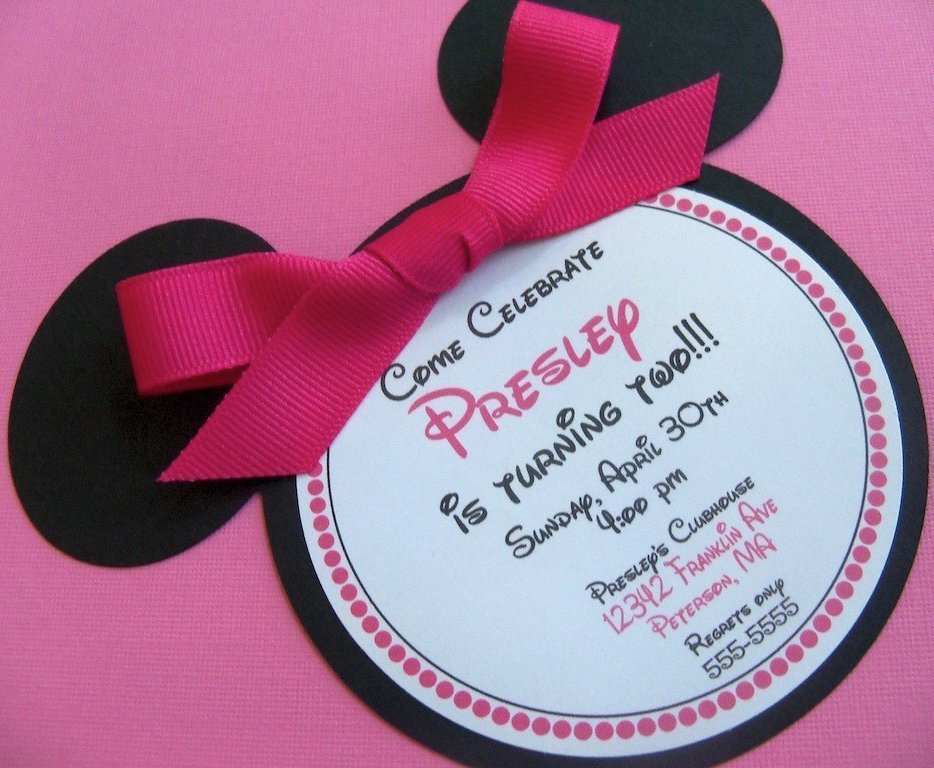 Minnie Mouse 1st Birthday Invitations For Sale