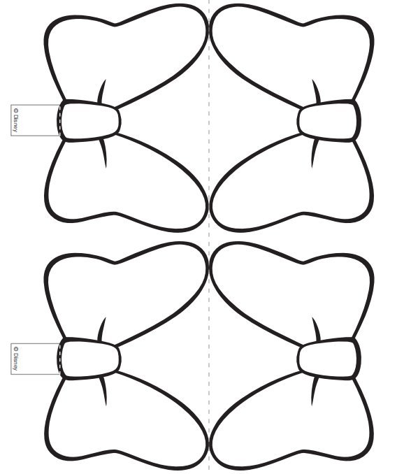 Minnie Mouse Cut Out Templates