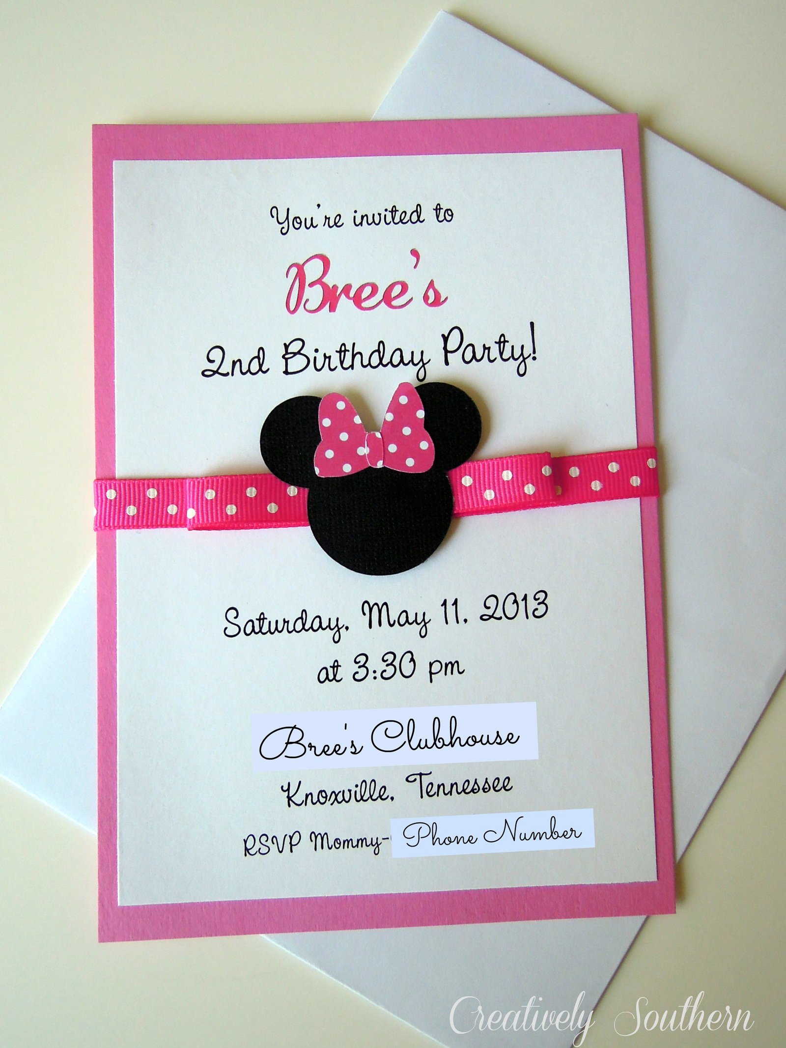 Minnie Mouse Free Invitation Maker