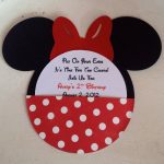 Minnie Mouse Homemade Invitations