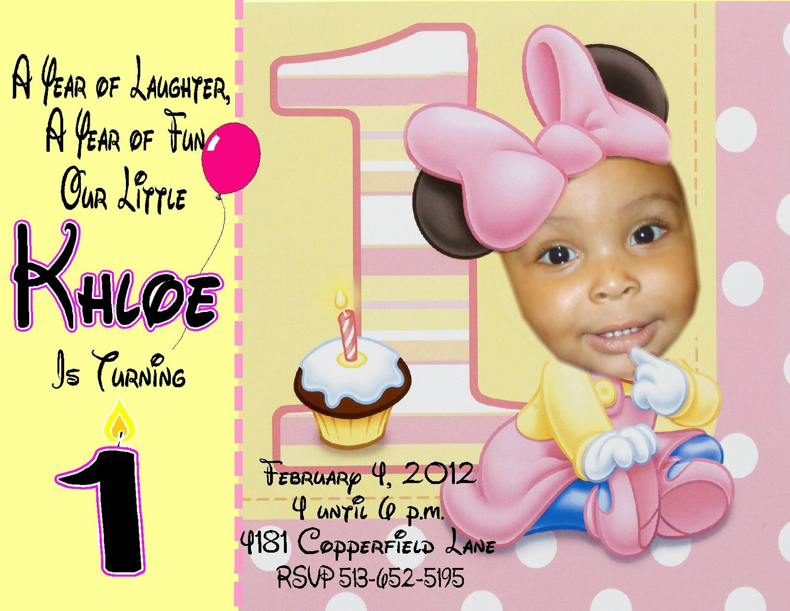 Minnie Mouse Personalized Invitations