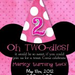 Minnie Mouse 2nd Birthday Invitations