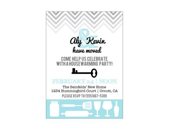 Modern House Warming Party Invitations