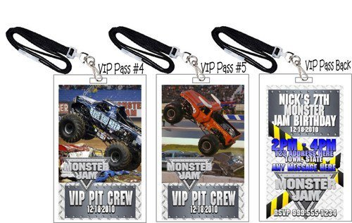 Monster Jam Invitations