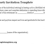 Party Invitation Letter