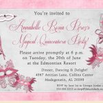 Pink Flower Quince Invitations