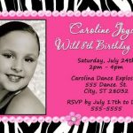 Pink Zebra Invitations