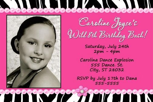 Pink Zebra Invitations Printable