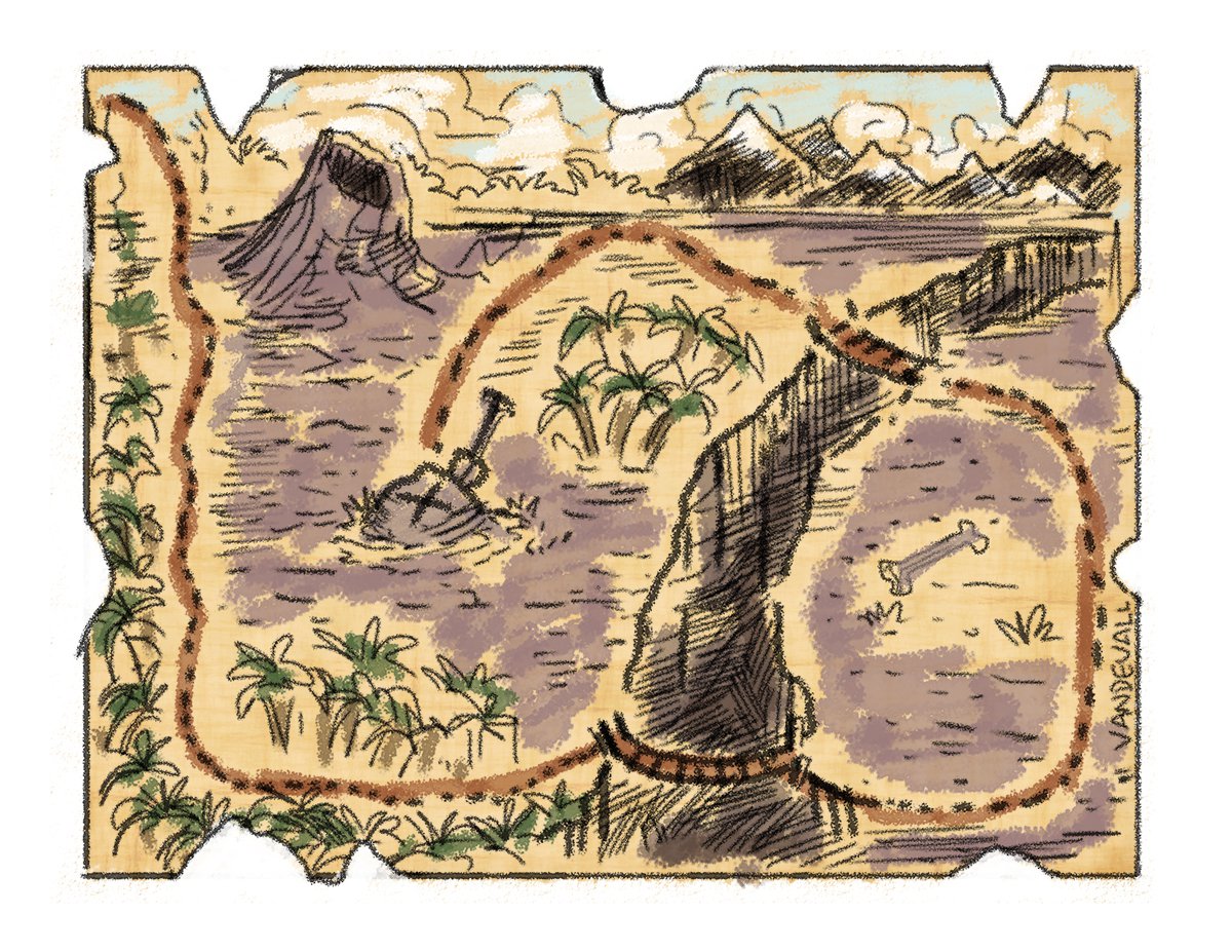 Pirate Treasure Map Templates