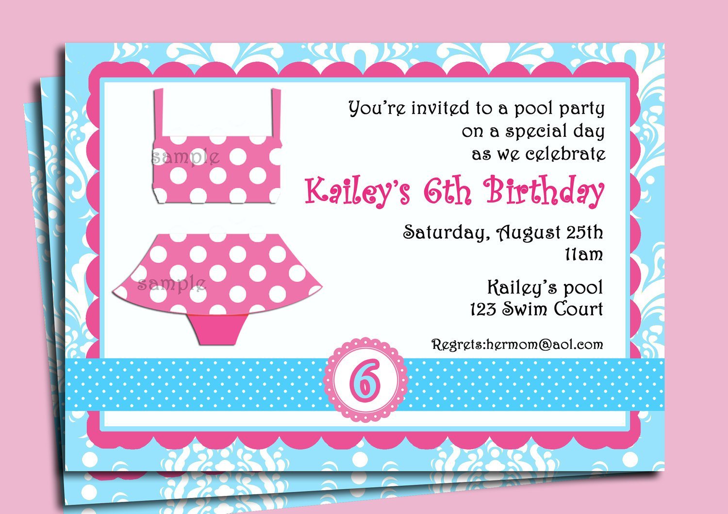 Pool Party Invitation Wording