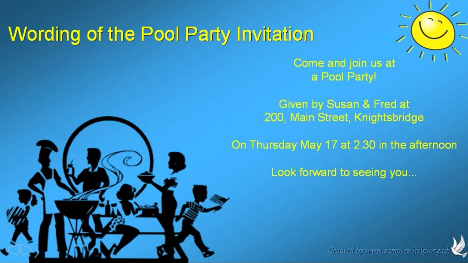 Pool Party Invitation Wording Ideas