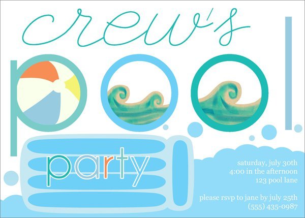 Pool Party Invitations Printable Dinosaur